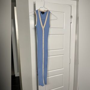 Vici baby blue body con dress